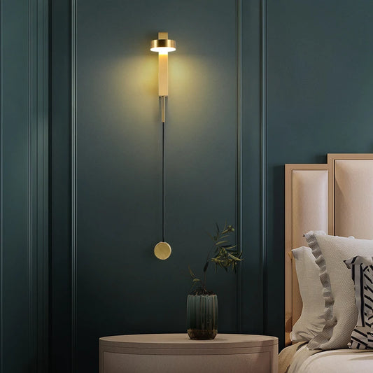 wall lamp bedroom bedside lamp modern minimalist Nordic creative  wall sconce lamp living room background Wall light aisle lamps
